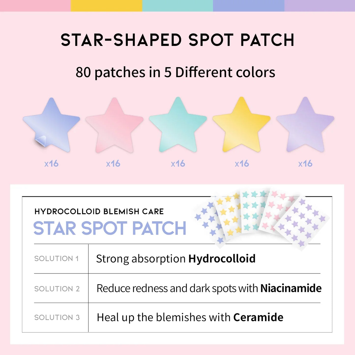 OOTD BEAUTY  Star Spot Patch 80 patches