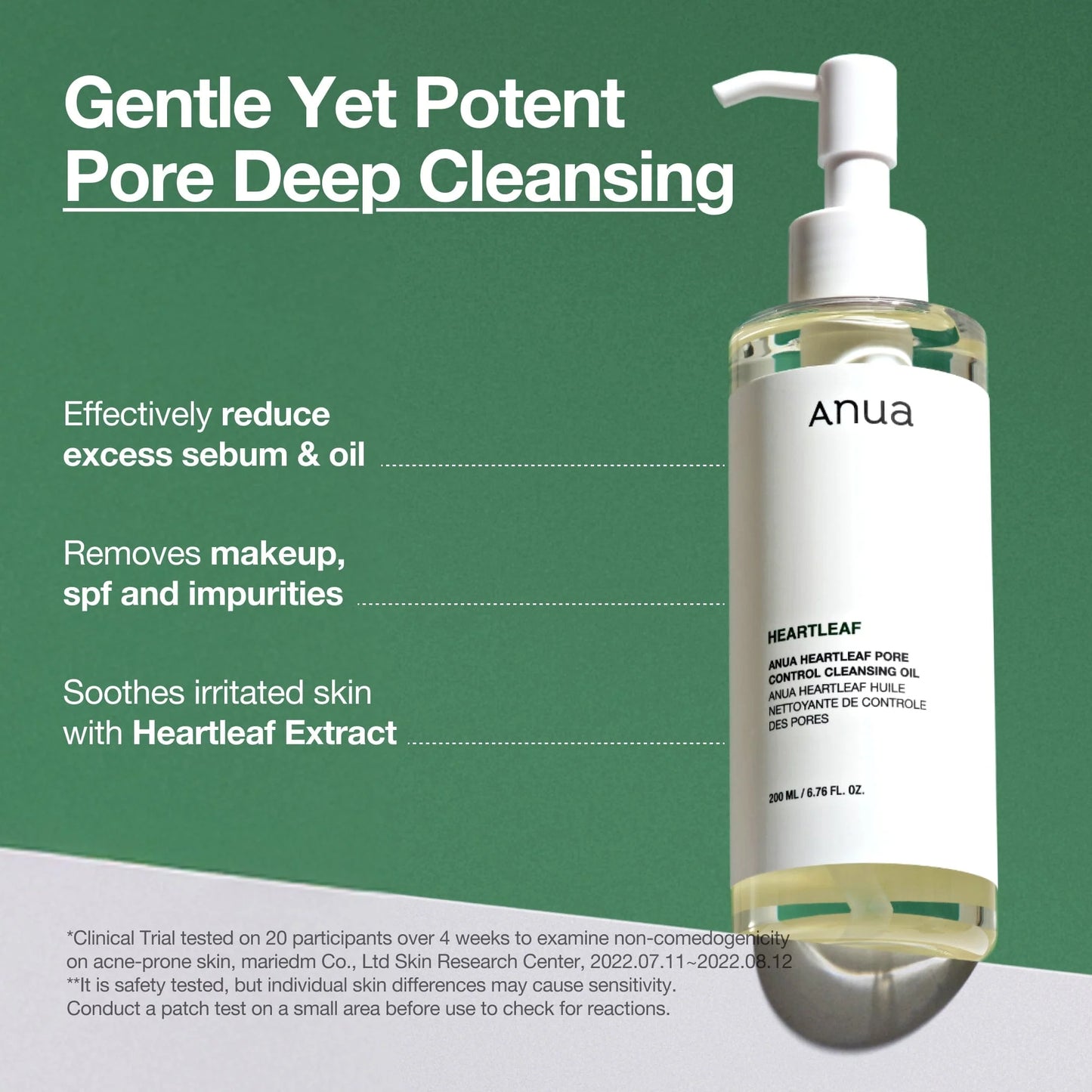 ANUA HEARLEAF PORE CONTROL CLEANSING OIL MILD 200ml