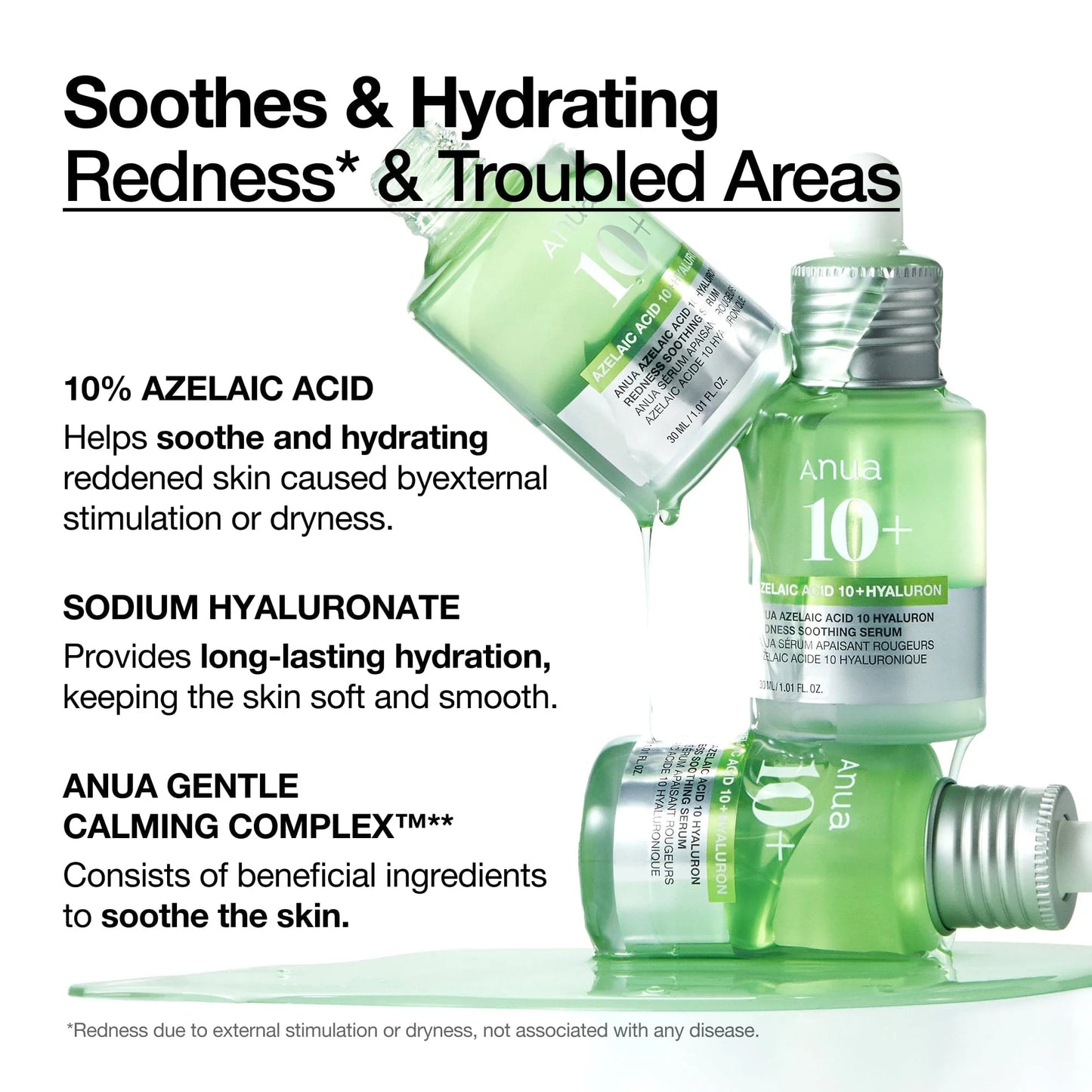ANUA] Azelaic Acid 10 Hyaluron Redness Soothing Serum 30ml